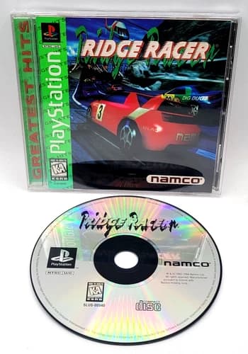 Ridge Racer PlayStation 1, 1995 PS1 Complete W/ Manual Greatest Hits REG CARD