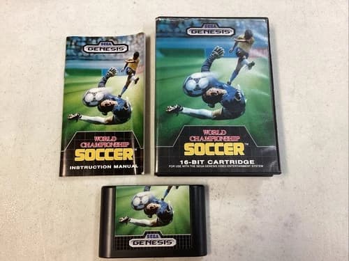 World Championship Soccer (Sega Genesis, 1989) CIB Manual Tested