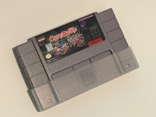 Ogre Battle: The March of the Black Queen (Super Nintendo, 1995) Authentic SNES