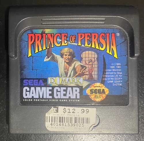 Prince of Persia - Sega Game Gear - Domark - Acceptable Condition