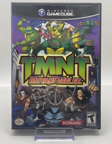 TMNT Mutant Melee (Nintendo GameCube, 2005) Complete With Manual
