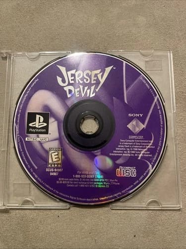 Jersey Devil Sony PlayStation 1 PS1 Disc Only