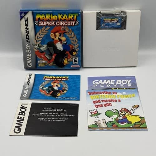 Mario Kart: Super Circuit Nintendo GameBoy Advance Complete Box CIB Great Shape