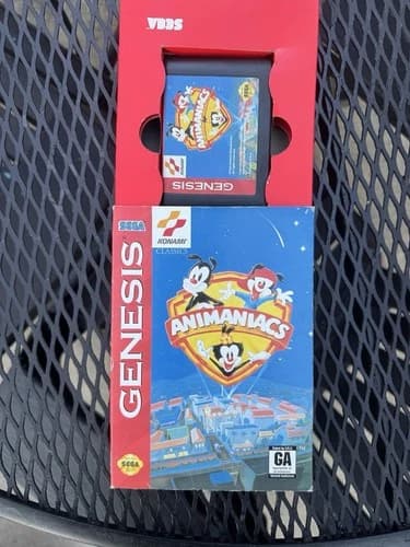 Animaniacs (Sega Genesis, 1994) CIB Complete in Box with Manual Konami
