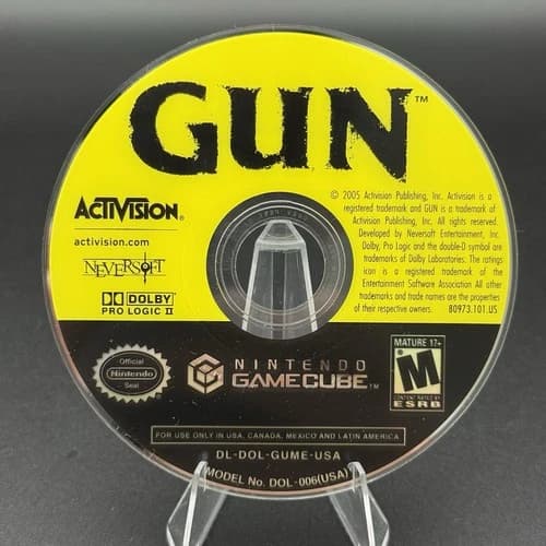 Gun - Nintendo GameCube 2005 - DISC ONLY - Tested