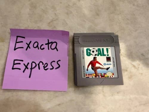 Goal Game Boy Original Authentic Nintendo GB Handheld Soccer Game - TESTED NICE