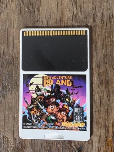 new adventure island turbografx HuCard