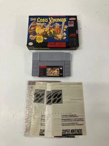 The Lost Vikings For Super Nintendo Entertainment System - Complete In Box
