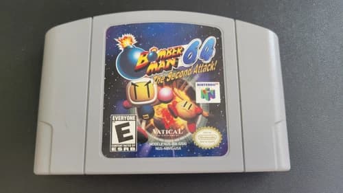 Bomberman 64: The Second Attack (Nintendo 64, N64, 2000) Authentic Tested Works