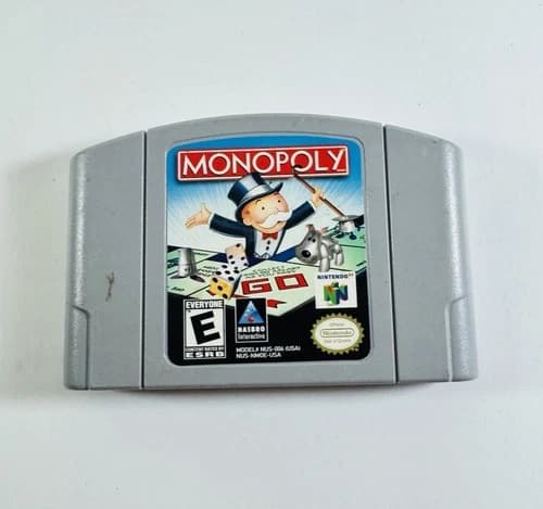 Monopoly (Nintendo 64 N64, 1999) Cartridge Only Tested And Working ML436