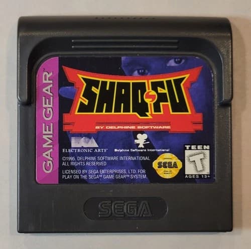1995 Shaq-Fu Sega Game Gear Cartridge Only - Tested OEM Cart Shaquille O'Neal