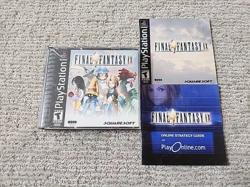 Final Fantasy IX 9 Black Label (Sony PlayStation 1 PS1) Complete CIB - Authentic