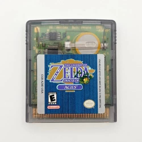 The Legend of Zelda Oracle of Ages GBC Authentic Tested Cartridge New Battery