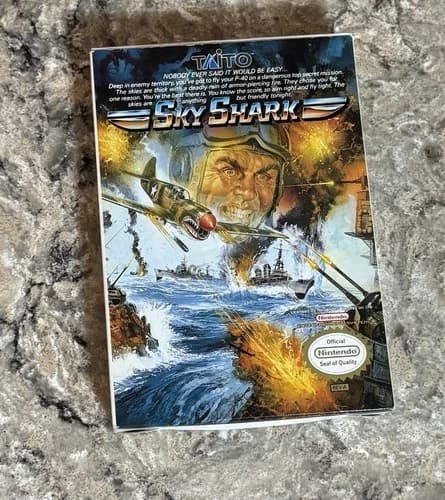 Sky Shark For Nintendo NES Complete In Box Tested Working