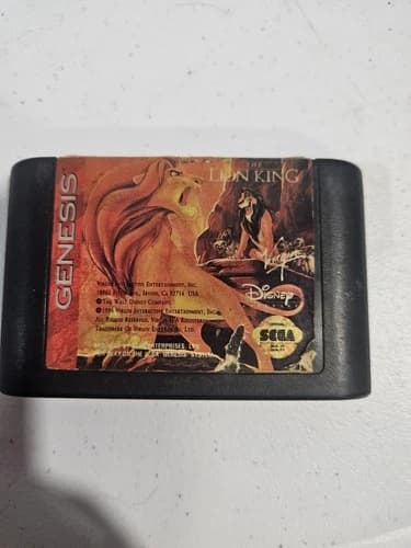 Lion King (Sega Genesis, 1994) CARTRIDGE ONLY