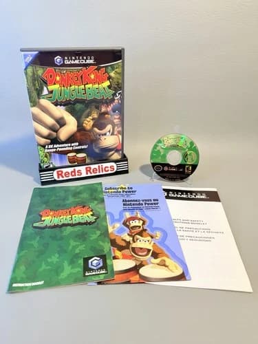 Donkey Kong Jungle Beat (Nintendo GameCube, 2005) CIB - Pristine Condition