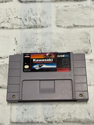 Kawasaki Caribbean Challenge Super Nintendo Snes Cleaned & Tested Authentic VGC