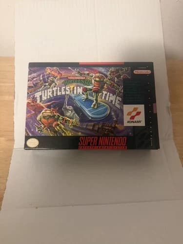 Teenage Mutant Ninja Turtles IV: Turtles in Time Super Nintendo SNES CIB TMNT 4!