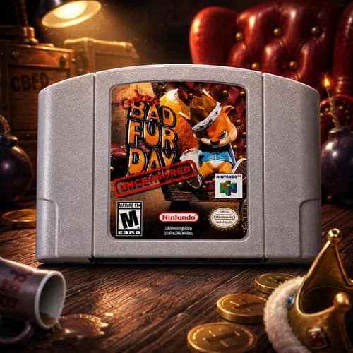 Conker's Bad Fur Day Uncensored Version N64 - Nintendo 64 – English - USA
