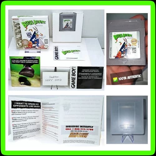 🏰 RARE Bugs Bunny Crazy Castle Nintendo GameBoy (1998) 🏅 PLAYER'S CHOICE ✅ CIB