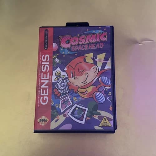 Cosmic Spacehead Sega Genesis Complete in Box With Manual