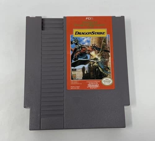 Advanced Dungeons & Dragons DRAGONSTRIKE Cartridge Nintendo NES Tested