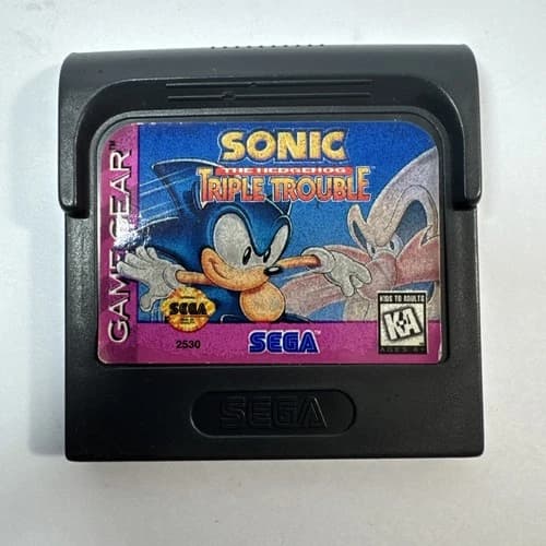 Sonic the Hedgehog: Triple Trouble (Sega Game Gear, 1994) Cartridge