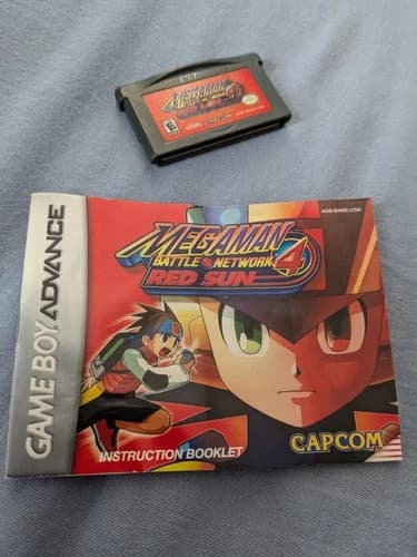 Mega Man Battle Network 4 Red Sun Nintendo GBA