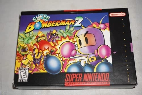 Super Bomberman 2 (Super Nintendo SNES) Complete in Box CIB