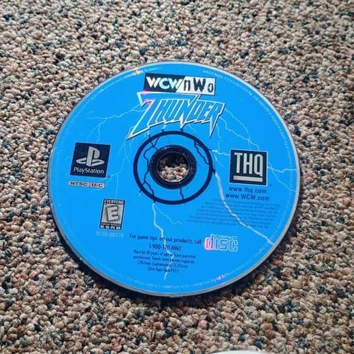 WCW/NWO Thunder Wrestling PS1 (Sony PlayStation 1, 1998) Disc Only