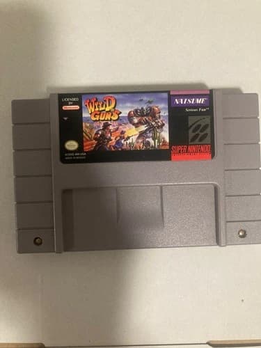 Wild Guns (SNES 1995) Cart Only, Cleaned Pins Very Good Condition