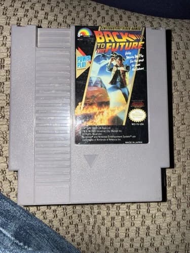 Nintendo Back to the Future Power Play Series NES LJN Game Cartridge 1989