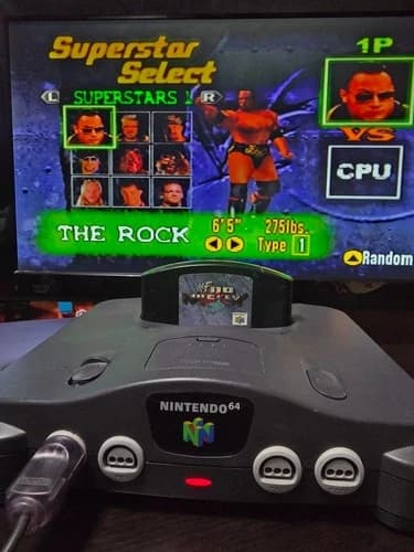 WWF No Mercy The Rock Game N64 Nintendo 64 Authentic & Tested Cartridge