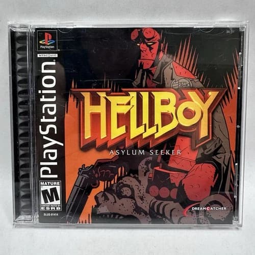 2003 PS1 Playstation Hellboy Asylum Seeker Black Label CIB W/Registration Card