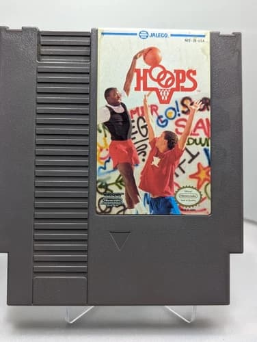 Hoops original Nintendo NES game tested & working cartridge only