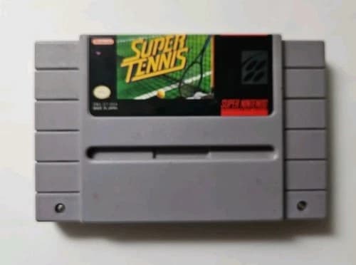 Super Tennis Super Nintendo Entertainment SNES Cartridge Free Shipping In 🇨🇦