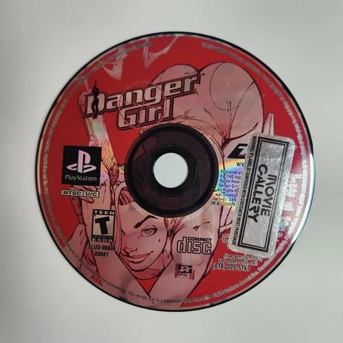 Danger Girl (Playstation One PS1) Disc ONLY Tested and Clean Movie Gallery Black