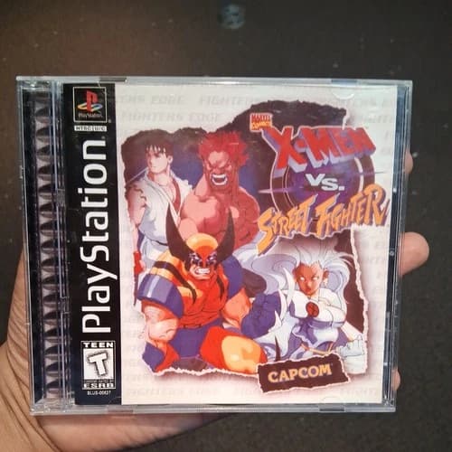 X-Men Vs. Street Fighter (Sony PlayStation 1 PS1, 1998) CIB