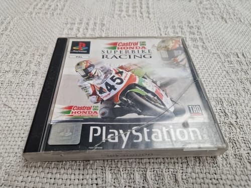 Castrol Honda Superbike Racing Sony Playstation 1 PS1 Game Complete With Manual