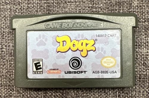 Nintendo Dogz Gameboy Advance GBA Game 2005 Tested Working Pets Dogs Authentic