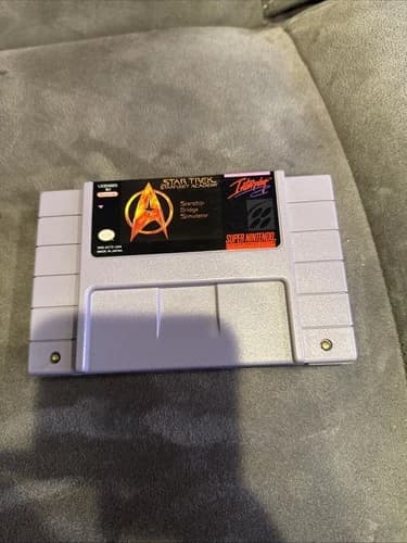 Star Trek: Starfleet Academy Starship Bridge Simulator Super Nintendo Game !