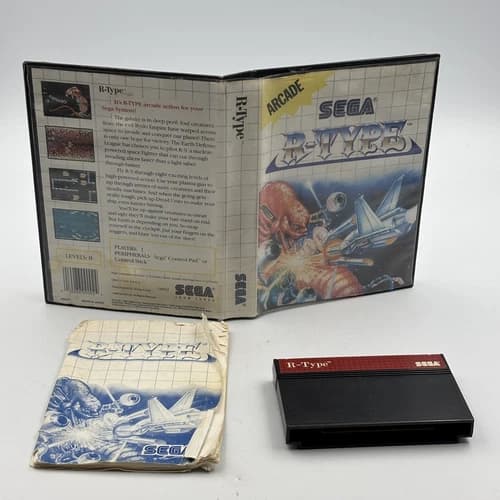 R-Type for Sega Master System SMS Complete in Box CIB Great Shape
