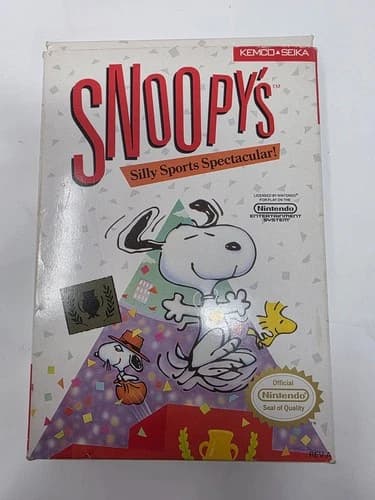 Snoopy's Silly Sports Spectacular Nintendo NES Complete w/ Protector