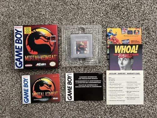 Mortal Kombat Nintendo Game Boy Complete Cib Manuals Inserts