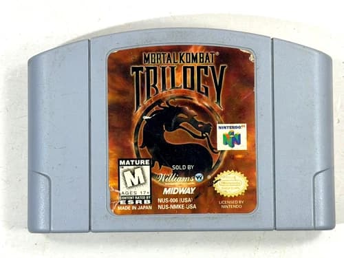 Mortal Kombat Trilogy (Nintendo 64, 1996) MK N64 Authentic Tested