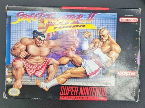Street Fighter II: Turbo Super Nintendo Entertainment System SNES Complete CIB
