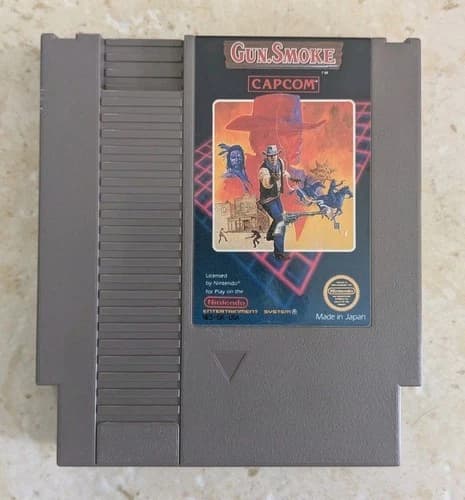 Gun Smoke Nintendo NES - Tested, Works - Nice Label