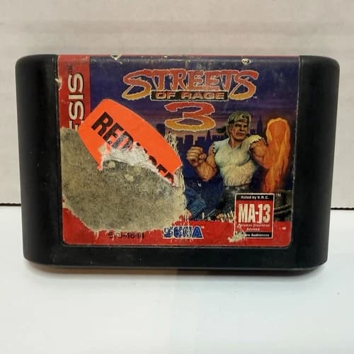 SEGA Streets of Rage 3 Sega Genesis MA-13 Action Beat 'Em Up NTSC Tested Working