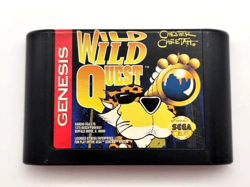 Chester Cheetah: Wild Wild Quest (Sega Genesis, 1993) *Cart Only* Authentic!