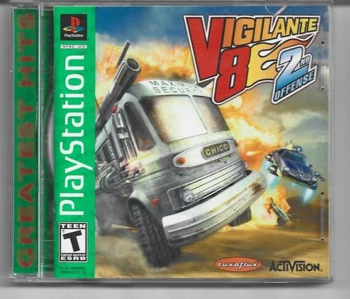 Vigilante 8 2nd Offense (Sony PlayStation 1, 1998) PS1 Tested Works CIB Manual